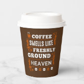 かわいいコーヒーバーパーティーワードアート紙カップ 紙コップ (正面)