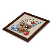 かわいいコーヒーバー、ショップまたはコーヒーをテーマにしたキッチンソース タイル (側面)