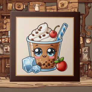 かわいいコーヒーバー、ショップまたはコーヒーをテーマにしたキッチンソース タイル