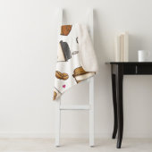 かわいいコーヒーパターンシェルパブランケットソフト&コージー シェルパブランケット (インサイチュ)