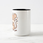かわいいコーヒーマウスツートーンマグ ツートーンマグカップ (中央)