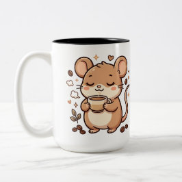 かわいいコーヒーマウスツートーンマグ ツートーンマグカップ