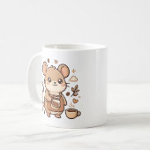 かわいいコーヒーマウス マグカップ (正面左)
