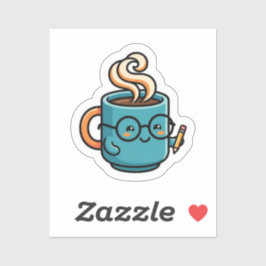 かわいいコーヒーマグのグラスシール シール