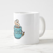 かわいいコーヒーマグのグラスシール ジャンボコーヒーマグカップ (正面右)