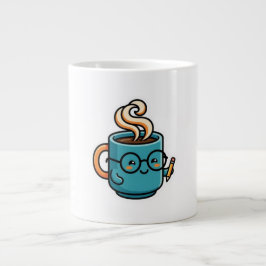 かわいいコーヒーマグのグラスシール ジャンボコーヒーマグカップ