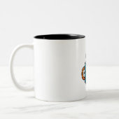 かわいいコーヒーマグのグラスシール ツートーンマグカップ (左)