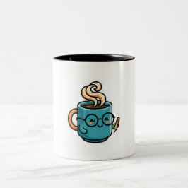 かわいいコーヒーマグのグラスシール ツートーンマグカップ