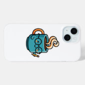 かわいいコーヒーマグのグラスシール Case-Mate iPhoneケース (裏面 (横))