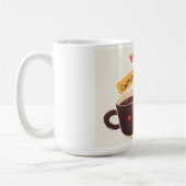 かわいいコーヒーマグ – カフェイン&やさしさ コーヒーマグカップ (左)