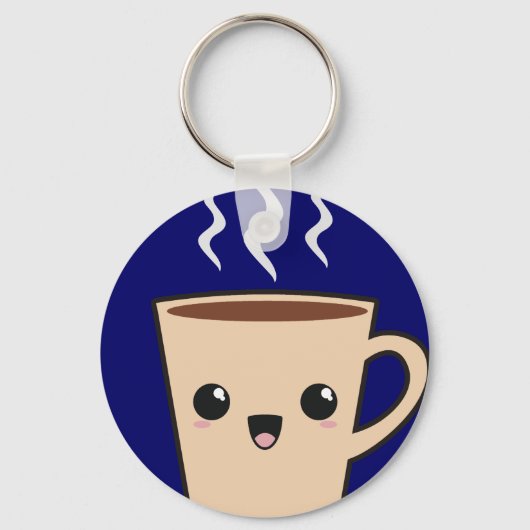 かわいいコーヒーモンスター キーホルダー (正面)