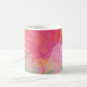 かわいいコーヒーラバー引用文水彩モダンおもしろい コーヒーマグカップ (中央)