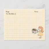 かわいいコーヒーレシピカード ポストカード (正面)