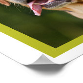 かわいいコーヒー中毒ラブラドールカスタムポスター ポスター (角)