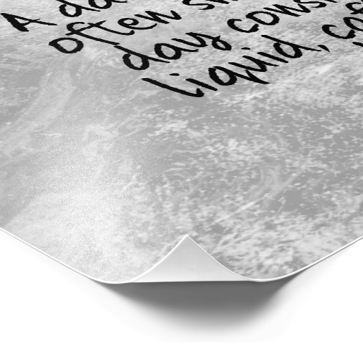 かわいいコーヒー好おもしろいき朝引用文 フォトプリント            (角)