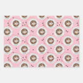 かわいいコーヒー好き | 美的コーヒーカップ ラッピングペーパーシート (正面)