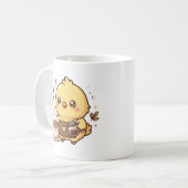 かわいいコーヒー娘バリスタマグ コーヒーマグカップ (正面左)