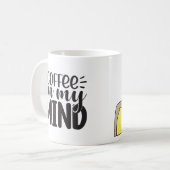 かわいいコーヒー愛好家の名言イラスト コーヒーマグカップ (正面左)
