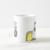 かわいいコーヒー愛好家の名言イラスト コーヒーマグカップ (中央)