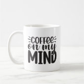 かわいいコーヒー愛好家の名言イラスト コーヒーマグカップ (左)