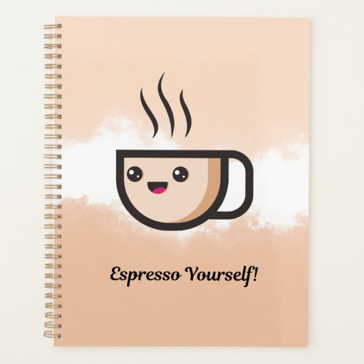 かわいいコーヒー愛好家プランナー プランナー手帳 (正面)
