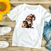 かわいいコーヒー格言女子Tシャツ Tシャツ