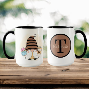 かわいいコーヒー格言追加モノグラム マグカップ