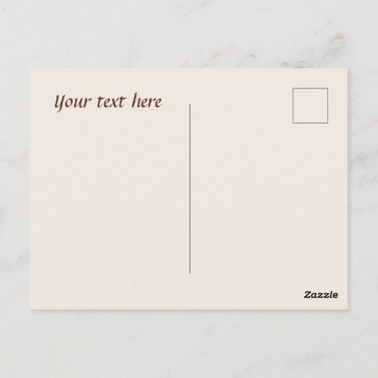 かわいいコーヒー格言追加文字感謝していyou ポストカード (裏面)