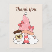 かわいいコーヒー格言追加文字感謝していyou ポストカード (正面)