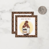 かわいいコーヒー格言追加文字 ノートカード (正面/裏面インサイチュ)