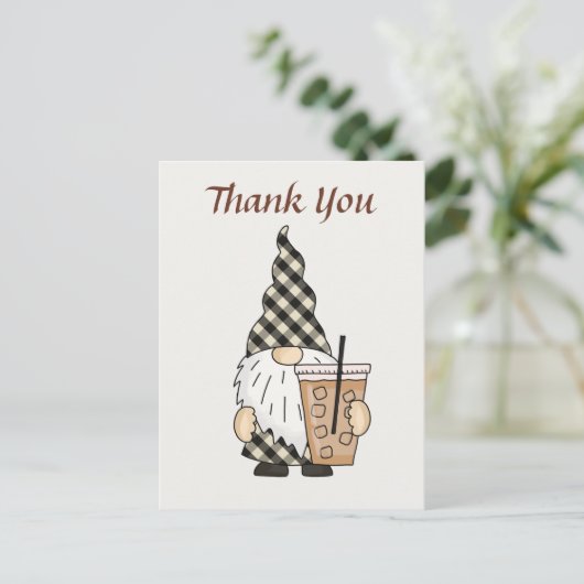 かわいいコーヒー格言追加文字 ポストカード (スタンド正面)