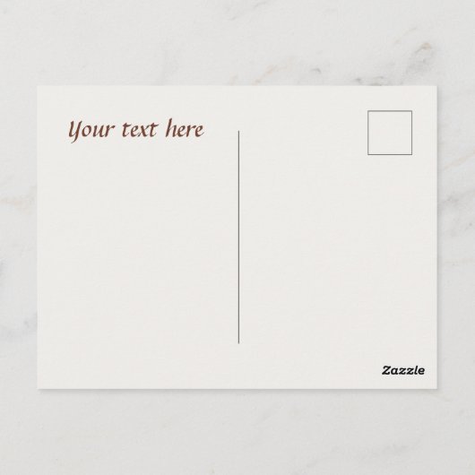 かわいいコーヒー格言追加文字 ポストカード (裏面)