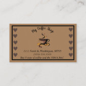 かわいいコーヒー豆ショップパンチ 名刺 (正面)