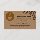 かわいいコーヒー豆ショップパンチ 名刺 (正面)