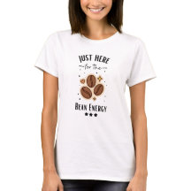 かわいいコーヒー豆ラバーのTシャツ