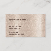 かわいいコーヒー豆金ゴールドグリッターコーヒーロイヤリティ ロイヤリティカード (裏面)