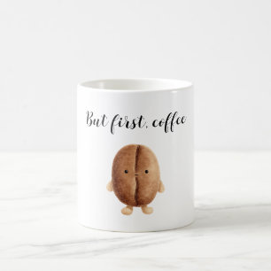 かわいいコーヒー豆 でもまずはコーヒー コーヒーマグカップ