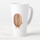 かわいいコーヒー豆 カフェラテマグ (右アングル)