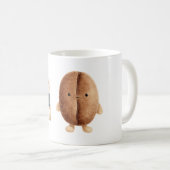 かわいいコーヒー豆 コーヒーマグカップ (正面右)