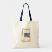 かわいいコーヒー豆 トートバッグ (裏面)