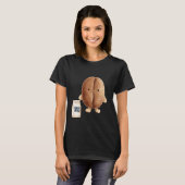 かわいいコーヒー豆 Tシャツ (正面フル)