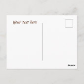 かわいいコーヒー追加テキストありがとう ポストカード (裏面)