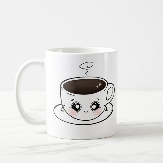 かわいいコーヒー – かわいい コーヒーマグカップ (左)