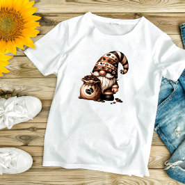 かわいいコーヒー・ノームTシャツ(女性用) Tシャツ