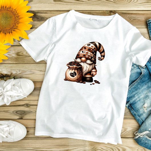 かわいいコーヒー・ノームTシャツ(女性用) Tシャツ
