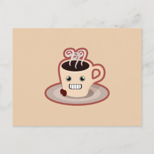 かわいいコーヒー ポストカード