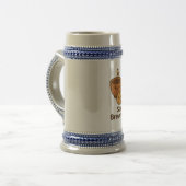 かわいいコーヒー、レモン、クッキー Stay Brew-tiful ビールジョッキ (正面左)