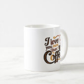 かわいいコーヒーLOVE文字アート コーヒーマグカップ (正面右)