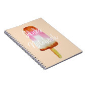 かわいいコーラアイスブロックアートポップ・アートのポップシクル ノートブック (右側)