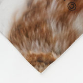 かわいいコ北アメリカオオコノハズク フリースブランケット (角)